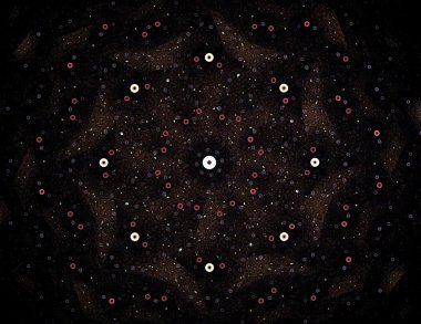 Soyut fraktal desen ve şekiller. Fraktal doku parmak izi.