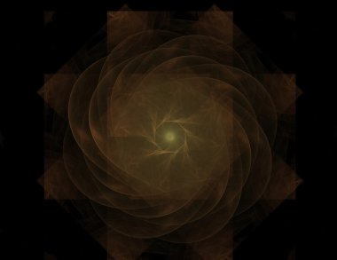 Soyut fraktal enkaz, yaratıcı grafik tasarım için dijital sanat