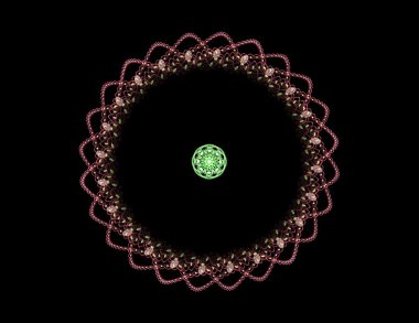 Soyut fraktal enkaz, yaratıcı grafik tasarım için dijital sanat