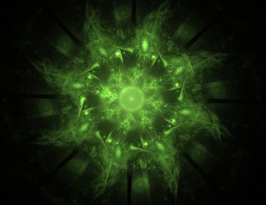 Soyut fraktal desen ve şekiller. Fraktal doku parmak izi.