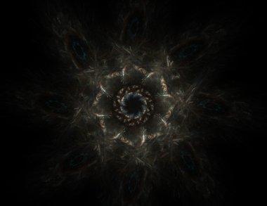 dantelli renkli clockwork desen, dijital fractal sanat tasarım