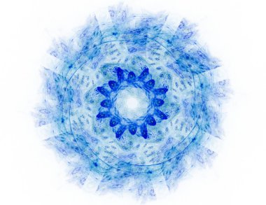 Temel parçacıklar serisi. Nükleer fizik ve grafik tasarımı konularında soyut fraktal formların etkileşimi.