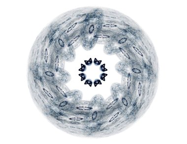 Temel parçacıklar serisi. Nükleer fizik ve grafik tasarımı konularında soyut fraktal formların etkileşimi