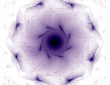 Temel parçacıklar serisi. Nükleer fizik ve grafik tasarımı konularında soyut fraktal formların etkileşimi.