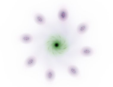 Soyut fraktal desen ve şekiller. Fraktal doku parmak izi.