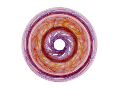 Bilim, teknoloji ve tasarım konularında fraktal radyal desen