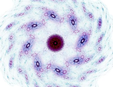 Parlak renkli fraktal alanı, yaratıcı grafik tasarım için dijital sanat 