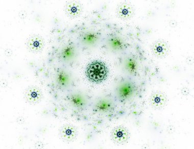 Konuyla ilgili soyut fraktal formlar grafik tasarım ve nükleer fizik bilim parçacıkların. Geometri kutsal fütüristik kuantum dijital hologram doku geliştirme dalga gerçeküstü tasarım.