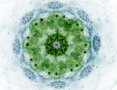 Dantelli renkli saat desen. Dijital fractal sanat tasarım. Kutsal semboller işaretler geometrisi soyut tasarım. Astroloji simya sihirli tasarımlar. Geometrik sarmal. Soyut renkli fraktal doku.