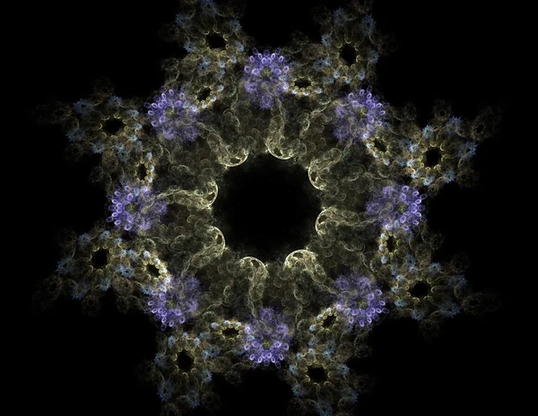 Patrón radial fractal sobre el tema de la ciencia, tecnología y diseño —  Fotos de Stock