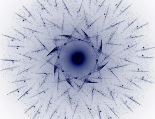 Serie di particelle elementari. interazione di forme frattali astratte sul tema della fisica nucleare e della progettazione grafica. — Foto Stock