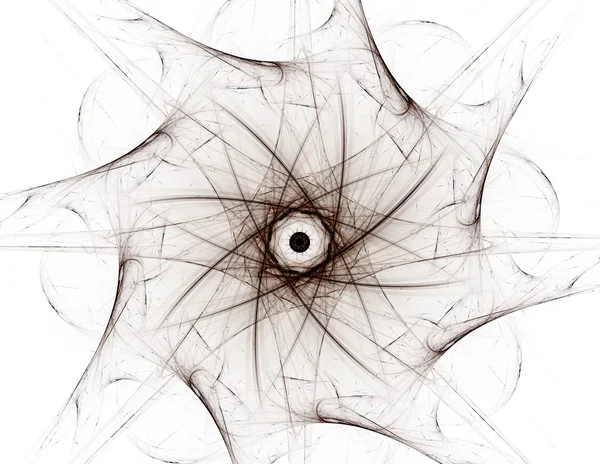 Particules de formes fractales abstraites sur le sujet de la physique nucléaire et de la conception graphique. Géométrie futuriste sacré texture holographique numérique quantique dans la conception surréaliste vague de développement . — Photo