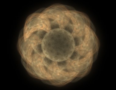 Soyut fraktal desen ve şekiller. Fraktal doku parmak izi.