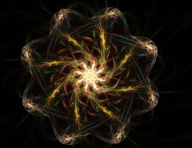 dantelli renkli clockwork desen, dijital fractal sanat tasarım