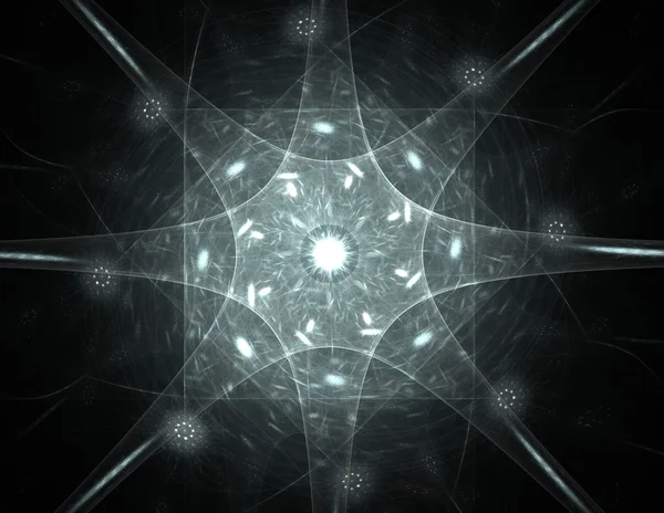 Bilim, teknoloji ve tasarım konularında fraktal radyal desen