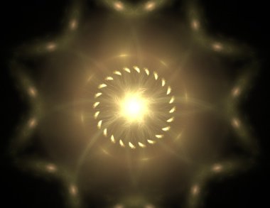 Soyut fraktal enkaz, yaratıcı grafik tasarım için dijital sanat