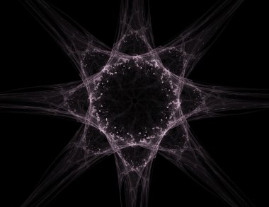 Soyut fraktal desen ve şekiller. Fraktal doku parmak izi.