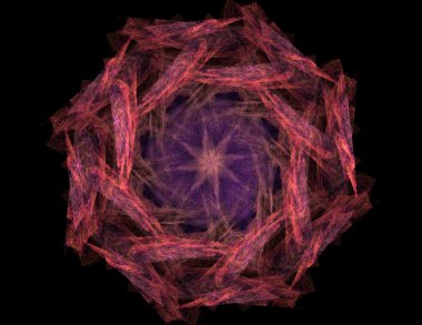 Soyut fraktal desen ve şekiller. Fraktal doku parmak izi.