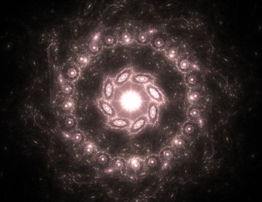 Soyut fraktal enkaz, yaratıcı grafik tasarım için dijital sanat