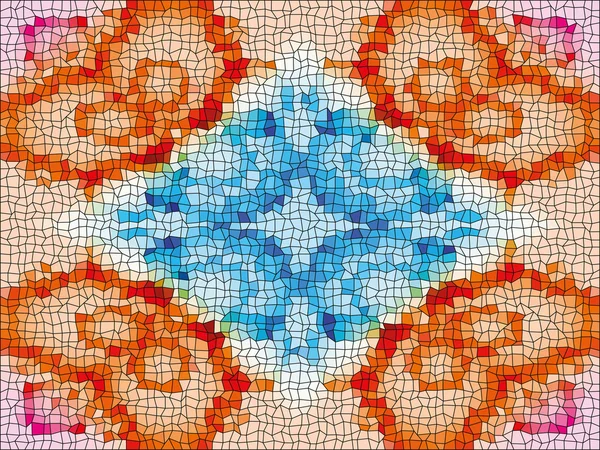 Sürekli değişen düşük Poli daire stil vektör mozaik arka plan — Stok Vektör