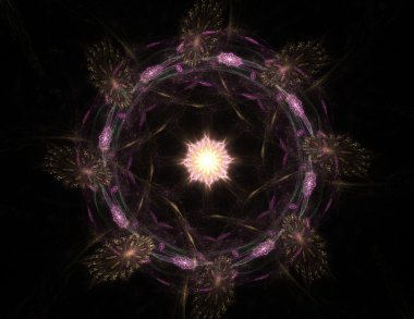 Uzay serisi geometrisini. Görsel olarak çekici zemin kavramsal Izgaralar eğrileri ve fraktal öğeleri öğesi olarak uygun yapılmış 