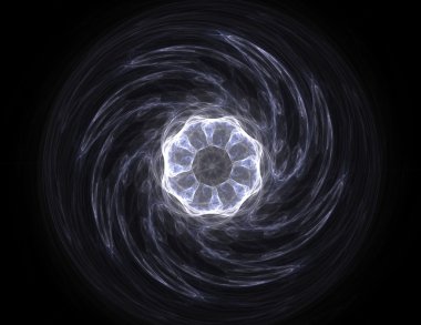 Uzay serisi geometrisini. Görsel olarak çekici zemin kavramsal Izgaralar eğrileri ve fraktal öğeleri öğesi olarak uygun yapılmış 
