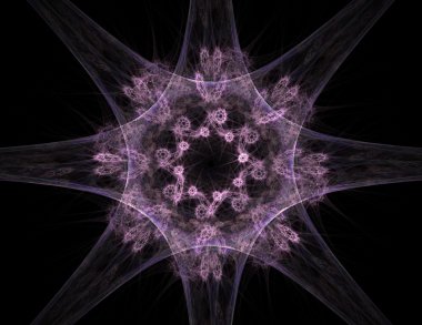 Soyut fraktal enkaz, yaratıcı grafik tasarım için dijital sanat