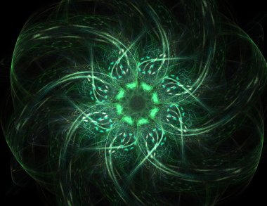 Uzay serisi geometrisini. Görsel olarak çekici zemin kavramsal Izgaralar eğrileri ve fraktal öğeleri öğesi olarak uygun yapılmış 