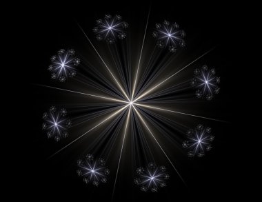 Soyut fraktal enkaz, yaratıcı grafik tasarım için dijital sanat