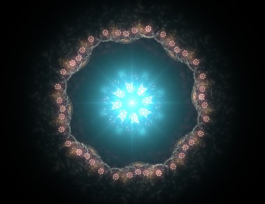 fraktal Radyal desen bilim teknoloji ve tasarım konusunda