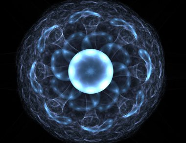 Uzay serisi geometrisini. Görsel olarak çekici zemin kavramsal Izgaralar eğrileri ve fraktal öğeleri öğesi olarak uygun yapılmış 