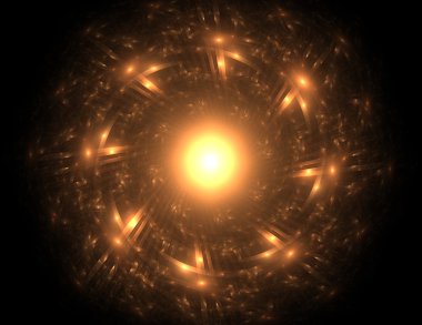 Altın yıldız tozu daire glittering resmi