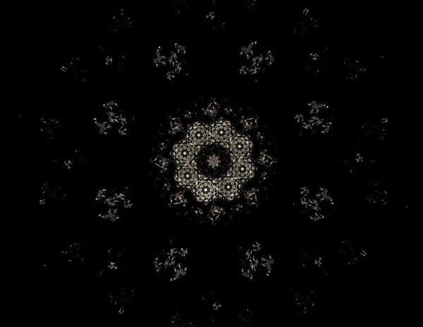 Ilustración de oro brillante círculo de polvo de estrellas —  Fotos de Stock