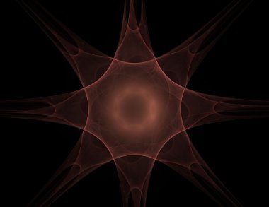 Parlak renkli fraktal alanı, yaratıcı grafik tasarım için dijital sanat 