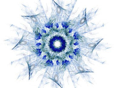 Parlak renkli fraktal alanı, yaratıcı grafik tasarım için dijital sanat 