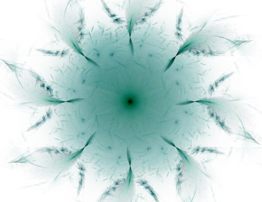 renkli fraktal Yüzükler, dijital sanat