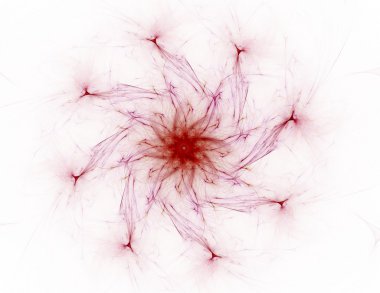 Temel parçacıklar serisi. Nükleer fizik ve grafik tasarımı konularında soyut fraktal formların etkileşimi.