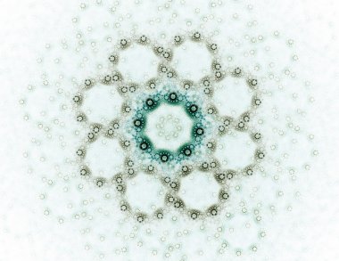 Soyut fraktal desen ve şekiller. Fraktal doku parmak izi.