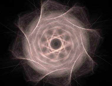 Uzay serisi geometrisini. Görsel olarak çekici zemin kavramsal Izgaralar eğrileri ve fraktal öğeleri öğesi olarak uygun yapılmış 