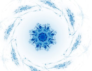 Parlak renkli fraktal alanı, yaratıcı grafik tasarım için dijital sanat 