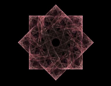 Parlak renkli fraktal alanı, yaratıcı grafik tasarım için dijital sanat 