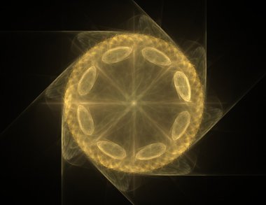 dantelli renkli clockwork desen, dijital fractal sanat tasarım