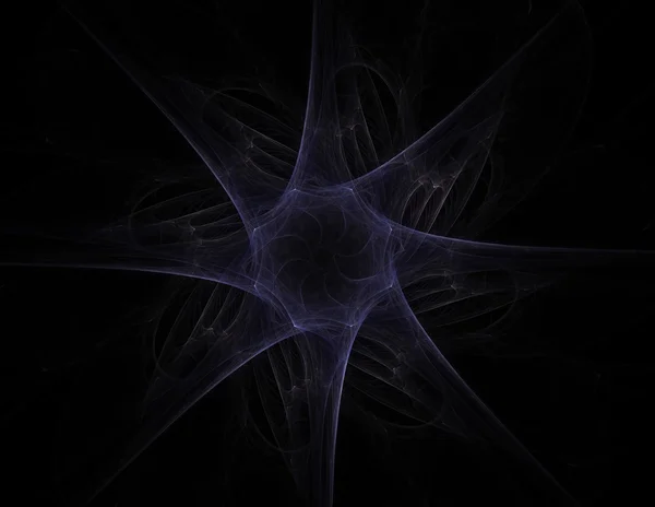 素粒子シリーズです。抽象的なフラクタルの形が核物理学とグラフィックデザインの分野で相互作用し. — ストック写真