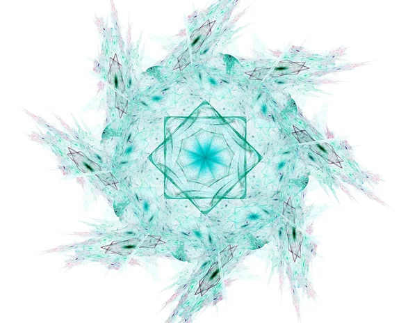 Glanzende kleurrijke fractal ruimte, digitale kunst voor creatieve grafisch ontwerp — Stockfoto