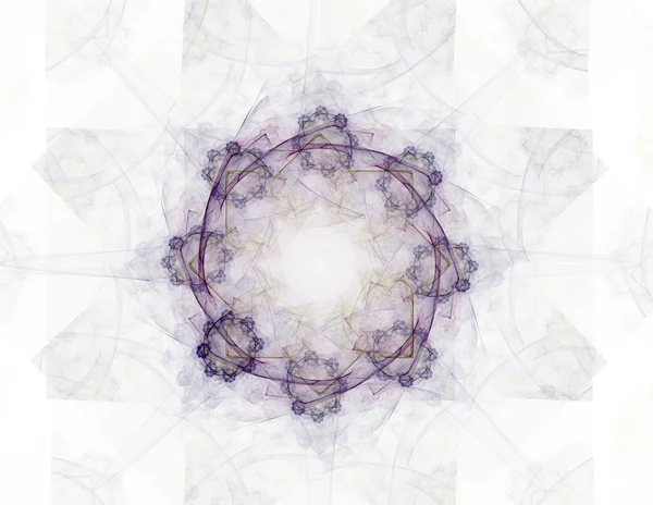 Dantelli renkli clockwork desen, dijital fractal sanat tasarım — Stok fotoğraf