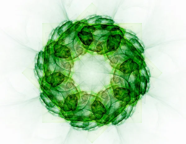 Colorful fractal rings, digital artwork — Stock Photo, Image