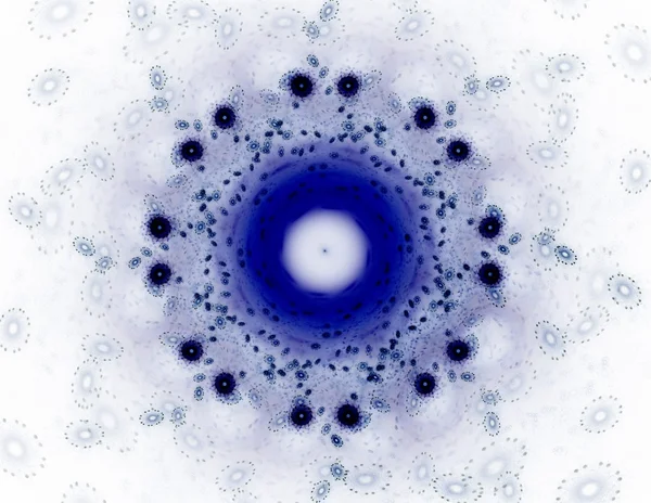 Serie de partículas elementales. interacción de formas fractales abstractas sobre el tema de la física nuclear y el diseño gráfico. — Foto de Stock