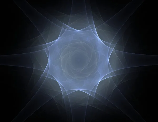 Série de particules élémentaires. interaction des formes fractales abstraites sur le sujet de la physique nucléaire et de la conception graphique. — Photo