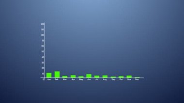 Oklar eksen içeren çubuk grafiği. Büyümek, harita, istatistik, iş kavramı. Senin için animasyon sunum. Infographics düz tasarım.