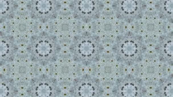 Mosaic fractal geometric kaleidoscopic — Stock Video